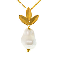 Collana in argento con Perla di Acqua Dolce (Joias do Paraíso)