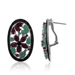 Orecchini in argento con Rubino