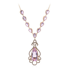 Collana in argento con Ametista Boliviana