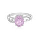 Anello in argento con Kunzite