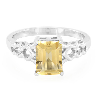 Anello da uomo in argento con Citrino
