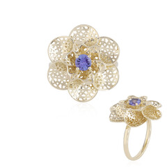 Anello in oro con Tanzanite AAA (Ornaments by de Melo)