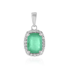 Ciondolo in argento con Smeraldo Colombiano