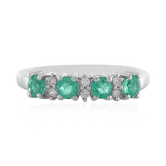Anello in argento con Smeraldo Colombiano