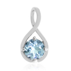Ciondolo in argento con Topazio Blu Cielo