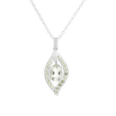 Collana in argento con Ametista Verde