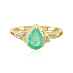 Anello in argento con Smeraldo Russo