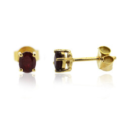 Orecchini in argento con Rubino