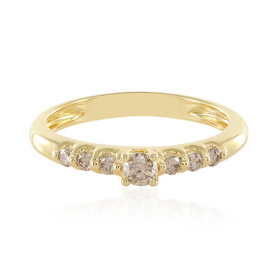 Anello in argento con Diamante Champagne I3