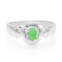 Anello da uomo in argento con Crisoprasio Imperiale