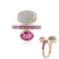 Anello in argento con Labradorite Porpora Maniry (KM by Juwelo)