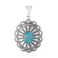 Ciondolo in argento con Turchese Kingman Mohave Blu (Art of Nature)