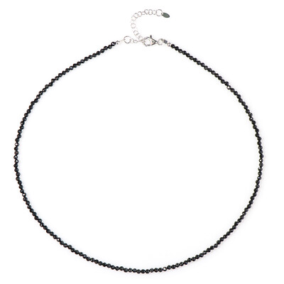 Collana in argento con Spinello Nero
