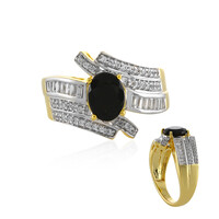 Anello in argento con Tormalina Nera