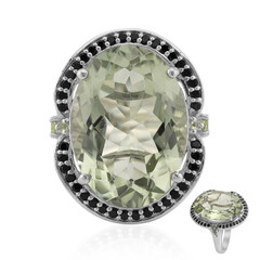 Anello in argento con Ametista Verde