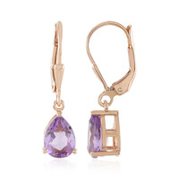 Orecchini in argento con Ametista Rose de France