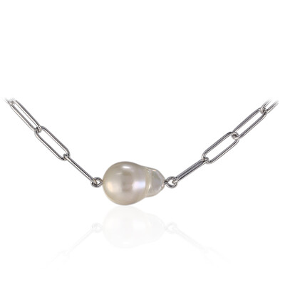 Collana in argento con Perla di Acqua Dolce (TPC)