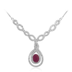 Collana in argento con Rubino