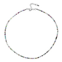 Collana in argento con Granato Mozambico (Riya)