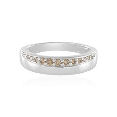 Anello in argento con Diamante Champagne I2
