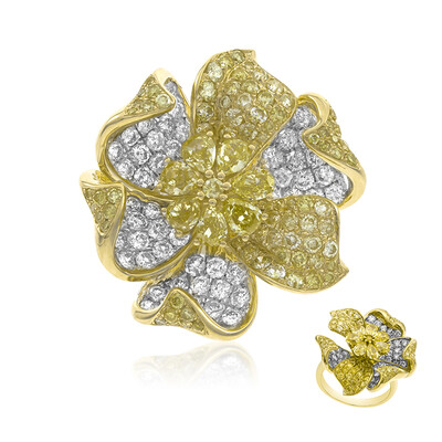 Anello in oro con Diamante Giallo SI2 (CIRARI)