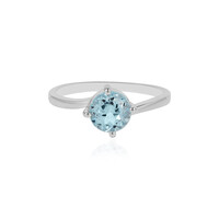 Anello in argento con Topazio Blu Cielo