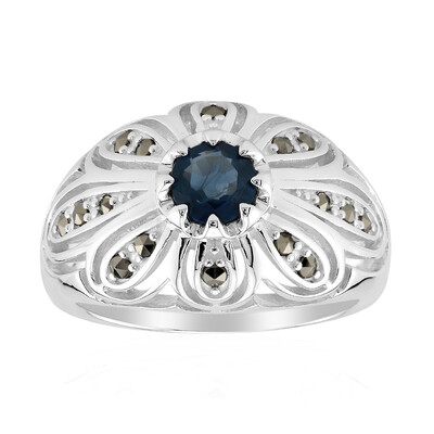 Anello in argento con Zaffiro Blu (Annette classic)