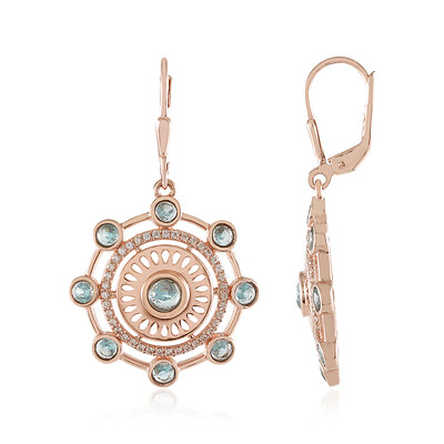 Orecchini in argento con Apatite Blu