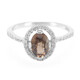 Anello in argento con Zircone Cannella