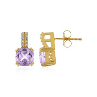 Orecchini in argento con Ametista Rose de France