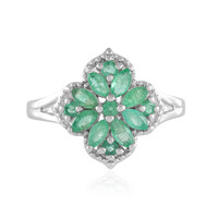 Anello in argento con Smeraldo Zambia