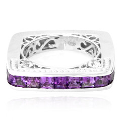 Anello in argento con Ametista Zambiana (Dallas Prince Designs)
