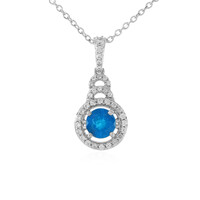 Collana in argento con Apatite Blu Neon