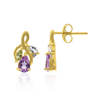 Orecchini in argento con Ametista Rose de France
