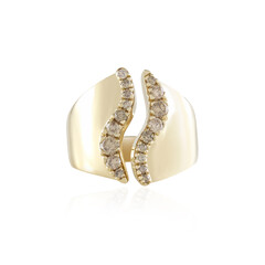 Anello in argento con Diamante Cioccolato I2