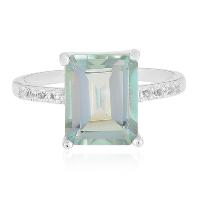 Anello in argento con Quarzo Lago della Montagna