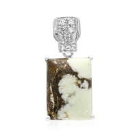 Ciondolo in argento con Magnesite