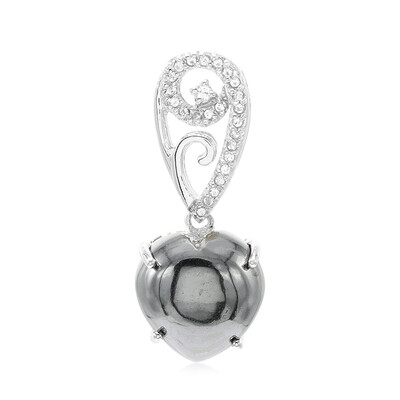 Ciondolo in argento con Ematite Nera