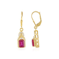 Orecchini in argento con Rubino Bemainty
