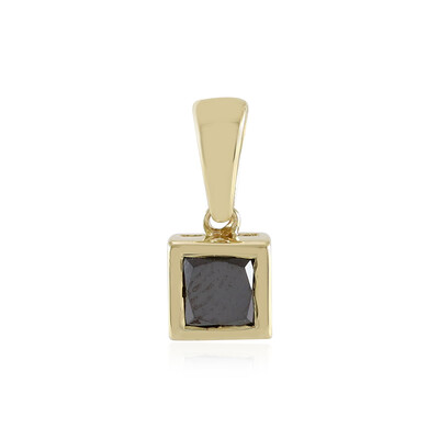 Ciondolo in oro con Diamante Nero