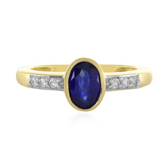 Anello in argento con Zaffiro Blu del Madagascar