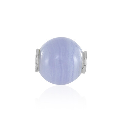 Ciondolo in argento con Agata Blu Lace (MONOSONO COLLECTION)