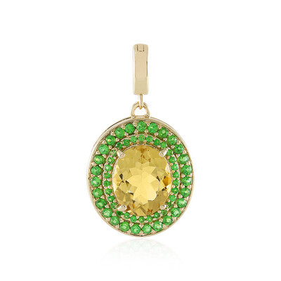 Ciondolo in oro con Berillo Giallo