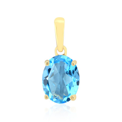 Ciondolo in oro con Topazio Blu Svizzero