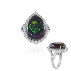 Anello in argento con Opale Mezezo (Adela Silber)