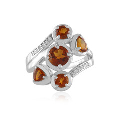 Anello in argento con Citrino Madeira