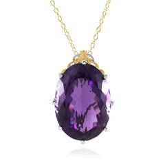 Collana in argento con Ametista Zambiana (Gems en Vogue)