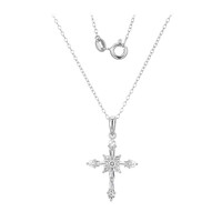 Collana in argento con Topazio Bianco