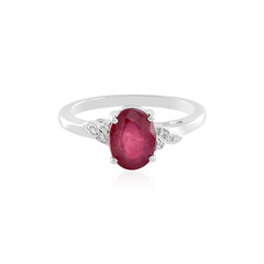 Anello in argento con Rubino del Madagascar