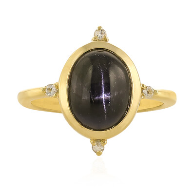 Anello in argento con Diopside Stellato d'India